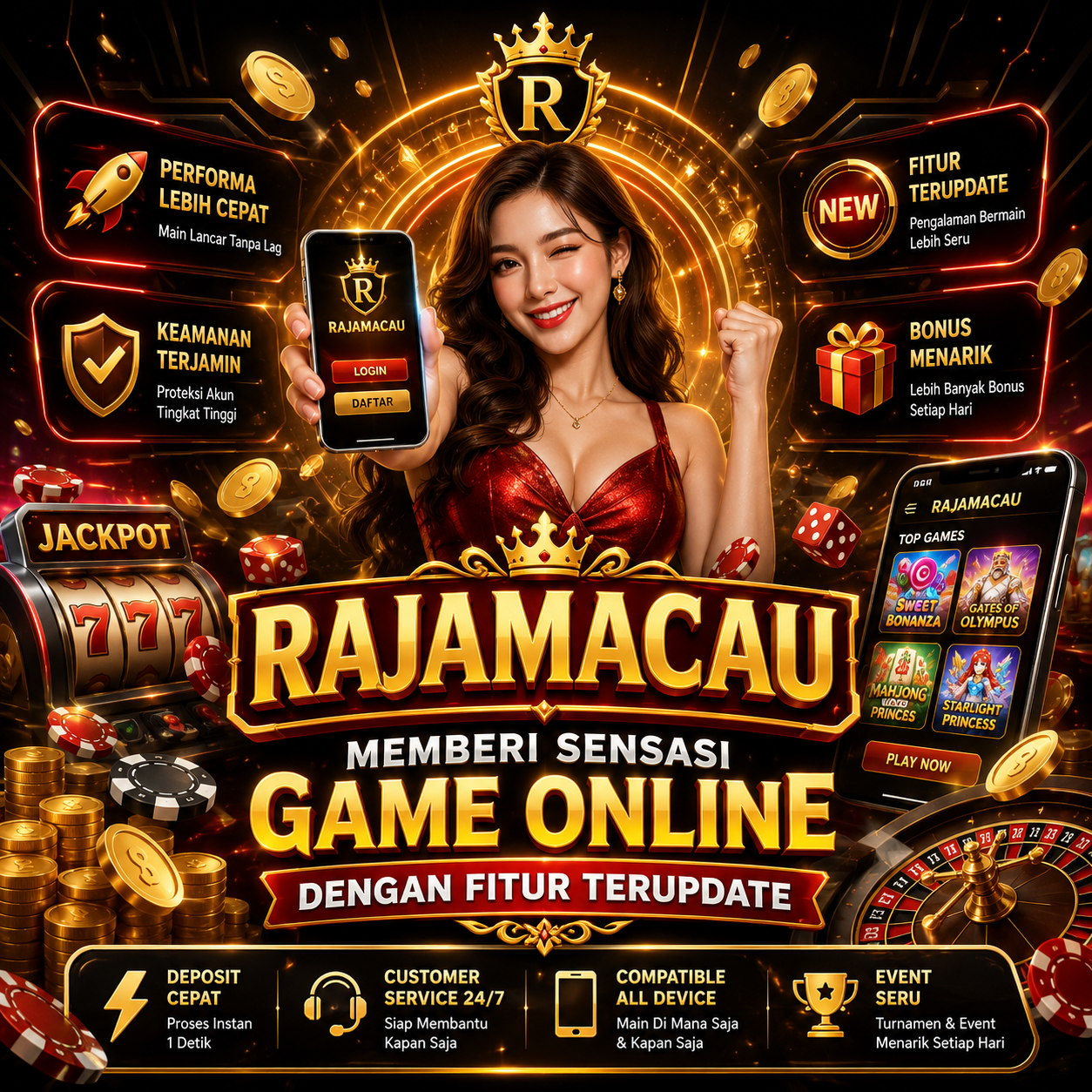 RAJAMACAU Memberi Sensasi Game Online Dengan Fitur Terupdate